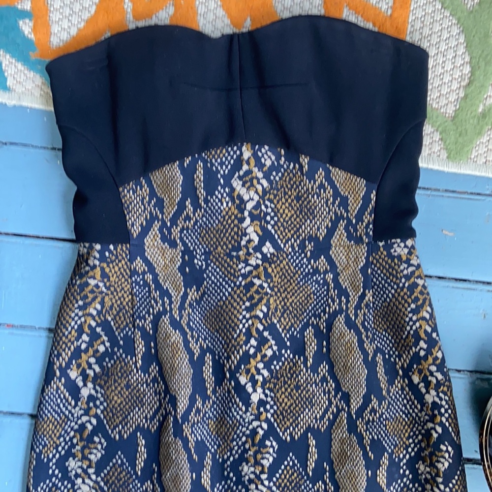 Diane Von Furstenberg Strapless Python Dress 4 - image 2